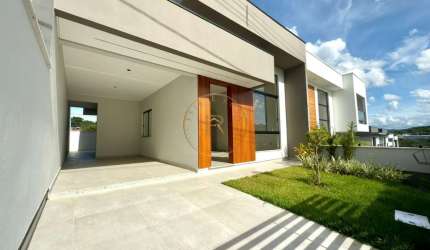 Casa com suíte, área gourmet e ótimo acabamento no Loteamento Alta Vista – Potecas, São José/SC