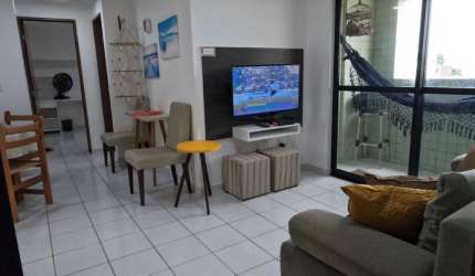 Apartamento Mobiliado a 60m da Praia de Tambaú — Porteira Fechada!