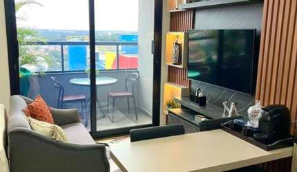 Studio Mobiliado para Locação no Goiabeiras Cuiabá: 1 Quarto, 1 Suíte, 1 Vaga, 26m² - Studio Cuiabá!