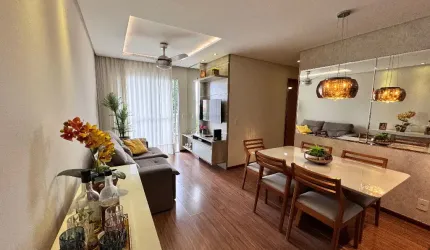 Apartamento 3 Qtos C/suite Cond. Paradiso Club - 77 m² / Sol Intermediario - Valparaíso - Serra - ES