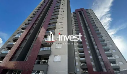 Apartamento para locação com dois quartos sendo uma suíte, varanda gourmet com churrasqueira a carvão e área de lazer completa