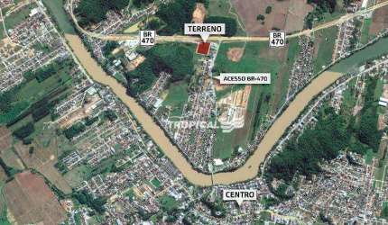 Terreno à venda, 19284 m² por R$ 9.300.000,00 - Margem Esquerda - Gaspar/SC