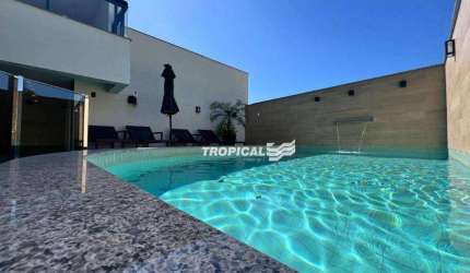 Apartamento com 1 dormitório para alugar, 48 m² por R$ 3.250,00/mês - Velha - Blumenau/SC