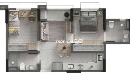 Apartamento com 2 dormitórios à venda, 52 m² por R$ 361.000,00 - Vorstadt - Blumenau/SC