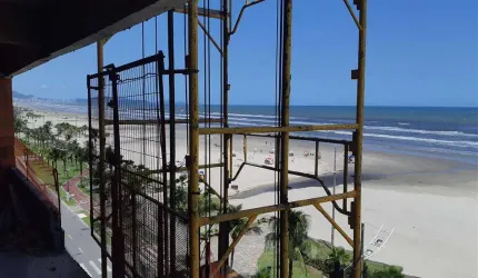 109mil entrada saldo banco - 2 quartos um suite, frente mar, sacada gourmet, obras aceleradas