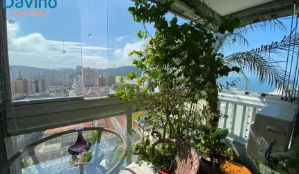 920mil - Lindo aaprtamento alto padrão, 2 dormitórios um suite, sacada com churarsqueira, vista mar, andar alto.
