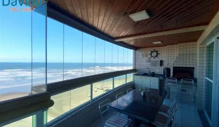 Apartamento frente mar, 3 suites, dependência de empregada com banheiro, lavabo, sacada gourmet, andar alto. Imperdível - R$ 1.069,000,00