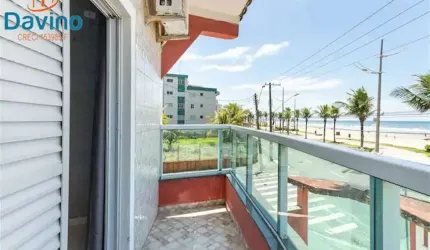 650MIL - TRIPLEX MOBILIADO -  FRENTE MAR COM ENTRADA INDIVIDUAL - QUARTOS 2 SUITES 3 SACADAS CHURRASQUEIRA