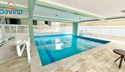 3100,00 pacote mensal - apartamento próximo ao mar da vila caiçara 2  suites lazer completo