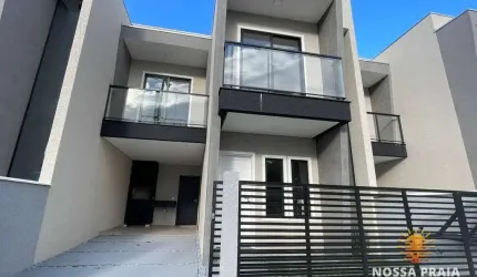Sobrado alto padrão a apenas 350 metros da praia  com 3 dormitórios à venda, 103m² por R$ 559.000,00 - Barra do Saí - Itapoá/SC