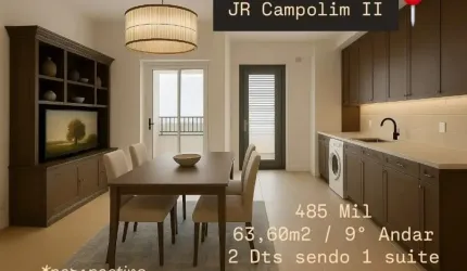 NOVIDADE JR CAMPOLIM II - VENDENDO COM MODULADOS OU MOBILIADO COMPLETO