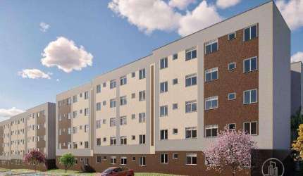 Apartamento lançamento com 2 dormitórios à venda, 44 m² - Lar Valência - Caguaçu - Sorocaba/SP