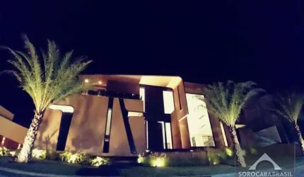 Sobrado com 4 dormitórios à venda, construído em 2 lotes, R$ 5.500.000 - Alphaville Nova Esplanada I - Votorantim/SP, próximo ao Shopping Iguatemi.