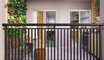 Apartamento com 2 dormitórios à venda, 44 m² por R$ 309.900,00 - Alto de Pinheiros - Paulínia/SP