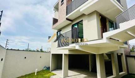 TRIPLEX NOVO ALTO PADRÃO!!! 03 QTOS., SUÍTE, CHURRAS., TERRAÇO