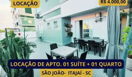 Apartamento para Locação em Itajaí, São João, 2 dormitórios, 1 suíte, 2 banheiros, 2 vagas