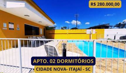 Apartamento para Venda em Itajaí, CIDADE NOVA, 2 dormitórios, 1 banheiro, 1 vaga