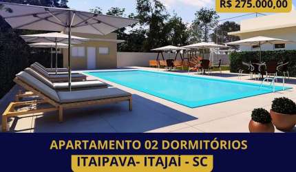 Apartamento para Venda em Itajaí, Itaipava, 2 dormitórios, 1 banheiro, 1 vaga