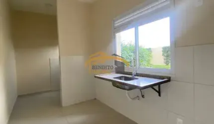 Apartamento novo para locação, Térreo, com 2 dormitórios, 1 vaga de garagem coberta , 1 banheiro, lazer completo