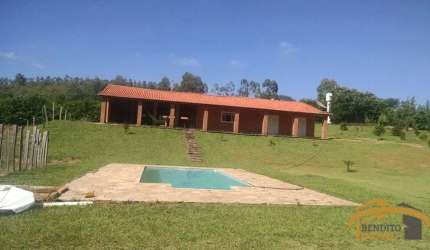 Chácara a venda em Bofete, casa com 3 dorm., sendo 1 suíte, pomar, piscina e edícula.