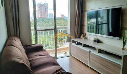 Apartamento Alphaview, 3 dorm., sendo 1 suíte, sacada, cozinha planejada, lazer completo.