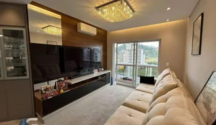 Apartamento 100% mobiliado no Pedra Branca com 1 suíte e 2 Demi suíte