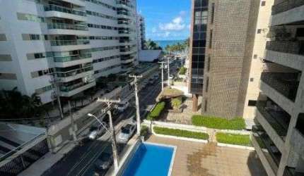 Invista nesse apartamento com uma varanda  Espaçosa com vista mar!Para quem procura espaço !Apartamento, 4 suítes , lavabo em Ponta Verde , Maceió / AL