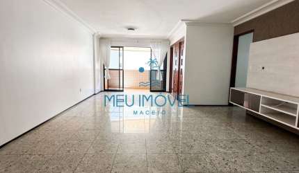 Invista nesse Ventilado  e amplo! Apartamento, 121 m2 , 3 suítes, 2 vagas de garagem, Ponta Verde, Maceió/AL