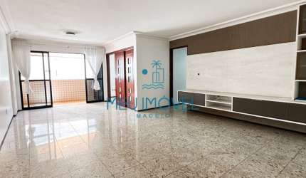 Invista nesse Ventilado  e amplo! Apartamento, 121 m2 , 3 suítes, 2 vagas de garagem, Ponta Verde, Maceió/AL