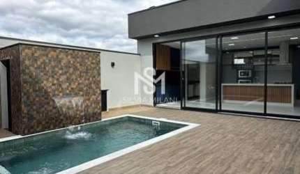 Condomínio Dona Maria Cândida Indaiatuba/SP - Casa em Condomínio  com 03 suítes, escritório e piscina - Indaiatuba /SP
