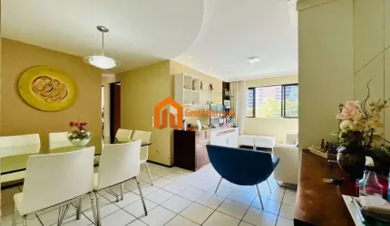 Apartamento com 3 quartos à venda na José Barreto Parente, 550, Engenheiro Luciano Cavalcante, Fortaleza por R$ 330.000