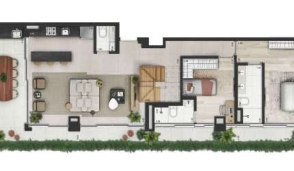 Cobertura Duplex - Invert Campo Belo, 217m2! 3 Dorms, 3 suites, 3 vagas