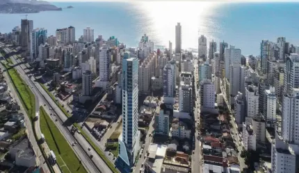 Em Construção | Ótimo Apartamento Flat com 1 vaga de Garagem na Meia Praia em Itapema/SC - Imobiliária África