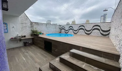 Cobertura com 3 dormitórios à venda, 223 m² por R$ 1.350.000,00 - Boqueirão - Santos/SP