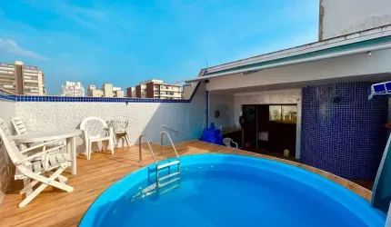 Cobertura à venda, 223 m² por R$ 1.600.000,00 - Boqueirão - Santos/SP