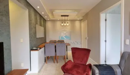 Excelente apartamento com 02 quartos, sendo 01 suite, com mobilia completa - Condominio com area de lazer e seguranca 24 horas