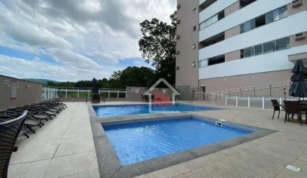 Apartamento com 2 dormitórios para alugar, 72 m² por R$ 2.950,00/mês - Velha - Blumenau/SC