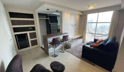 APARTAMENTO MOBILIADO à VENDA no JARDIM PRUDÊNCIA com 2 Dorms, Sala com Varanda, Cozinha Americana e Lazer Completo em Andar Alto no ED. VITALIS!!