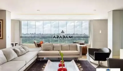 Apartamento andar muito alto na Vila Nova Conceição , com vista definitiva para o Parque Ibirapuera