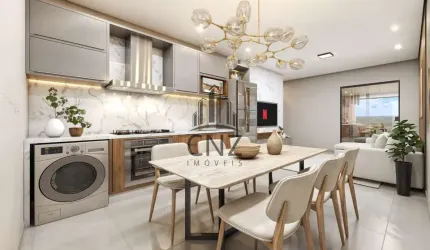 Imperdível: Apartamento à venda em Brusque-SC, 2 quartos, 2 salas, 1 banheiro, 1 vaga, 62m² - Bairro Azambuja!