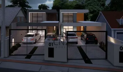 Imperdível! Casa à venda em Brusque-SC, bairro São Pedro, 2 quartos, 2 suítes, 2 salas, 3 banheiros, 2 vagas, 102m².