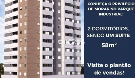 Apartamento com 2 dormitórios à venda, 58 m² por R$ 434.286,67 - Parque Industrial - São José dos Campos/SP