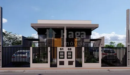 Casa geminada à venda no bairro Aimoré em Guabiruba/SC