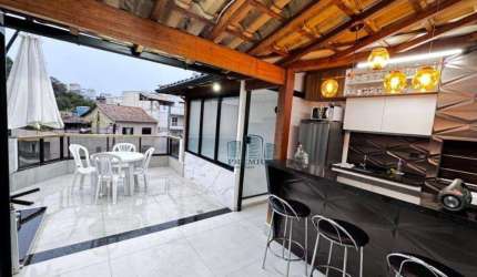 Cobertura, MOBILIADA, com 2 Suítes e Terraço Gourmet