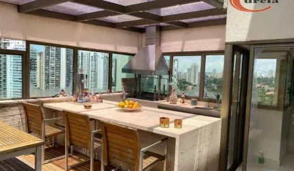 Cobertura com 3 dormitórios à venda, 240 m² por R$ 3.990.000,00 - Brooklin - São Paulo/SP
