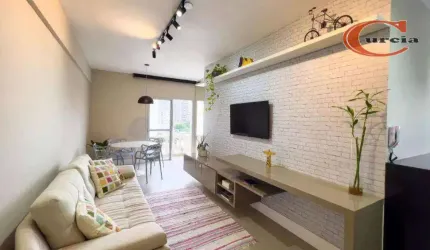 Apartamento com 1 dormitório para alugar, 48 m² por R$ 5.250/mês - Moema Pássaros - São Paulo/SP