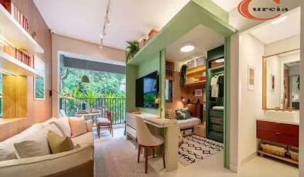 Apartamento com 2 dormitórios à venda, 43 m² por R$ 530.000,00 - Santo Amaro - São Paulo/SP