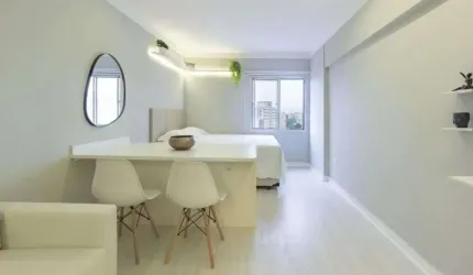 Apartamento porteira fechada com 1 dormitório à venda, 26 m² por R$ 259.000 - Bom Retiro - São Paulo/SP