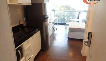 Apartamento com 1 dormitório para alugar, 24 m² por R$ 3.508,00/mês - Brooklin - São Paulo/SP