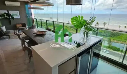 Apartamento com 4 quartos à venda na Avenida Octávio Mangabeira, 10319, Patamares, Salvador, 242 m2 por R$ 4.400.000